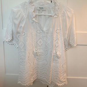 Sea NY white blouse size 4